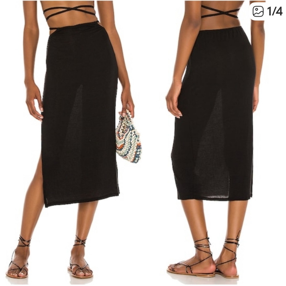 NWT WeWoreWhat Cutout Midi Skirt